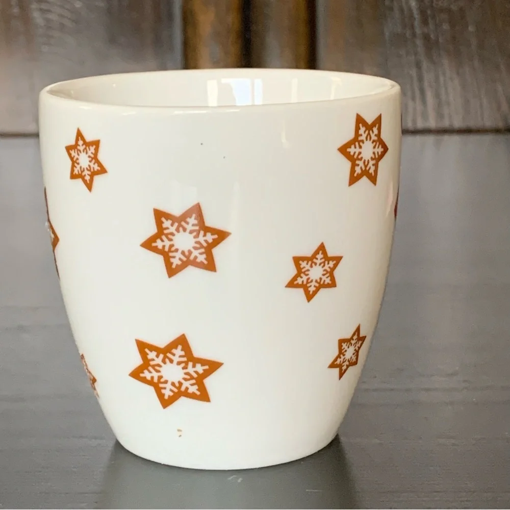 Crate & Barrel Ice Skating Gingerbread Man Espresso Mug - 2012